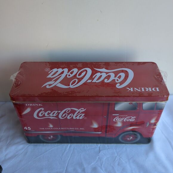 VINTAGE COLLECTIBLE 1948 COCA-COLA ROUTE TRUCK TIN BRAND NEW SEALED W/ POPCORN. - Picture 2 of 7